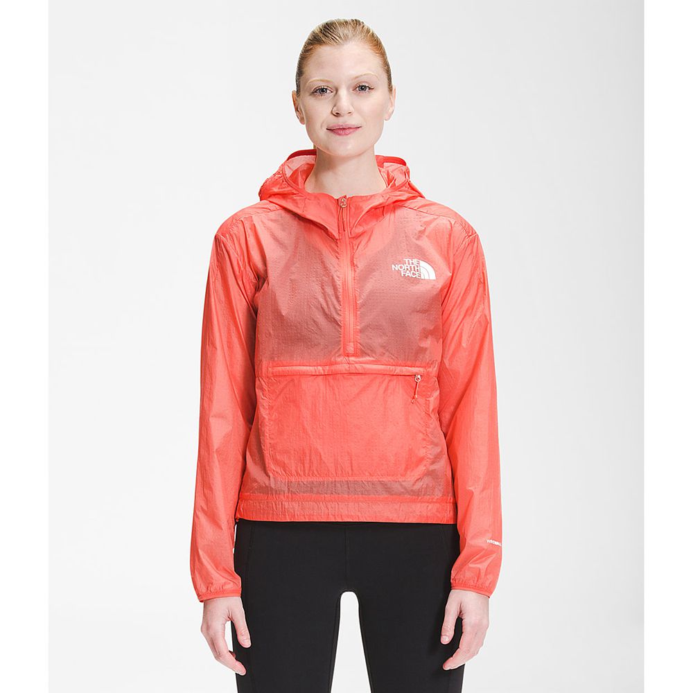 The North Face Insulated Jacket Womens Australia - The North Face Windy Peak Anorak Orange (ZMV-5460